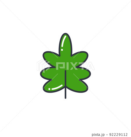 Greenery line color icon vector illustration 92229112