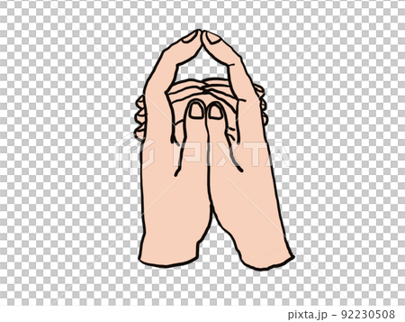 色つきの虚空蔵三昧三昧耶印 92230508