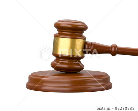Judge's Gavel Isolated on White, Judgment Concept Judge's Gavel Isolated on White, Judgment Concept 92230535