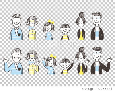 Smile three generation family upper body set Smile three generation family upper body set 92233721