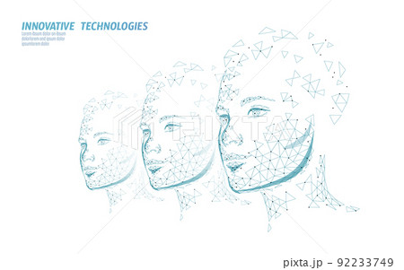 Customer service 3D woman manager concept. AI assistance headphone call center hotline. Client support consultant online help information. Headset girl vector illustration 92233749