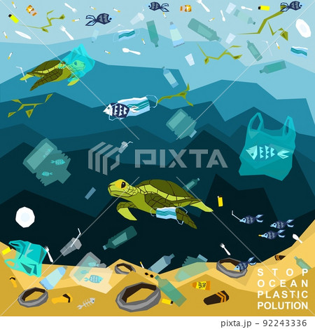 World oceans day, World Environment Day, Earth day, World Maritime Day concept vector illustration. 92243336