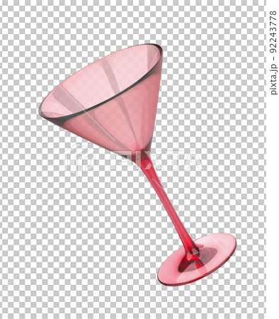 Red cocktail glass 92243778