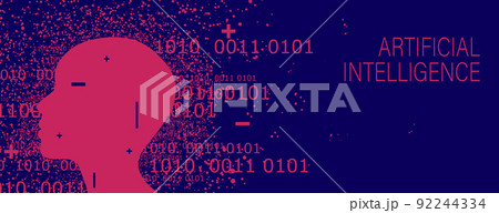 Conceptual technology illustration of artificial intelligence 92244334