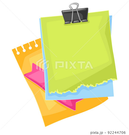 Background with paper and stationery. Office supplies, accessories for school and work. 92244706