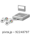 イラスト素材｜スーパーファミコン｜ゲーム機｜ベクター 92248797