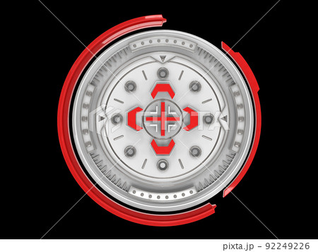 Abstract 3d industrial design circular shape. 3d rendering illustration Abstract 3d industrial design circular shape. 3d rendering illustration 92249226