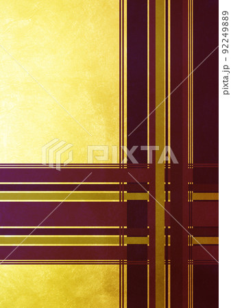 ライン交差　（背景素材）　紫　金箔 92249889