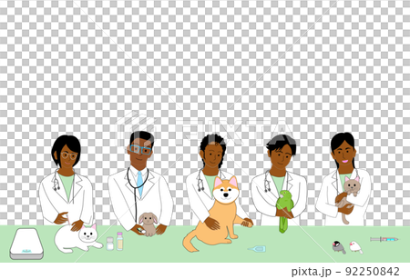A group of black American veterinarians 92250842