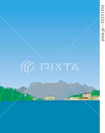 ミズリーナ湖 lago di misurina ドロミーティ dolomiti イタリア ミズリーナ湖 lago di misurina ドロミーティ dolomiti イタリア 92251492