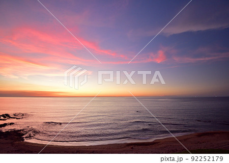 夕日が浦の夕焼け 92252179