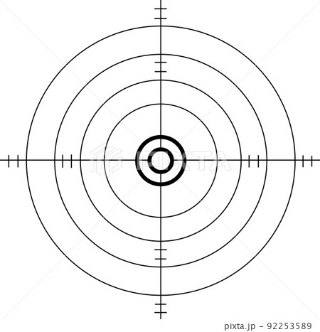 シンプルなターゲットの的 92253589
