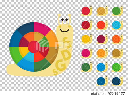 SDGs snail character SDGs snail character 92254477