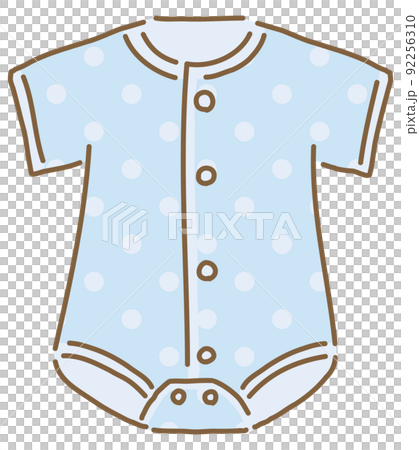 Light blue rompers underwear, baby clothes, vector illustrations of newborn clothes, single item Light blue rompers underwear, baby clothes, vector illustrations of newborn clothes, single item 92256310