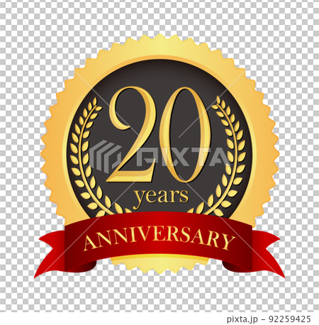 Golden Anniversary Medal Icon Illustration (Anniversary / Anniversary) / 20th Anniversary 92259425
