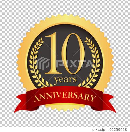Golden Anniversary Medal Icon Illustration (Anniversary / Anniversary) / 10th Anniversary 92259428
