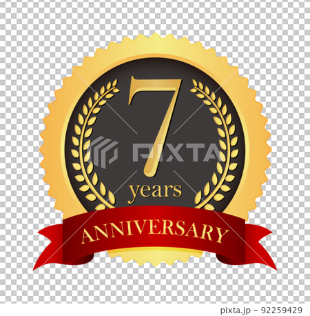 Golden Anniversary Medal Icon Illustration (Anniversary / Anniversary) / 7th Anniversary 92259429