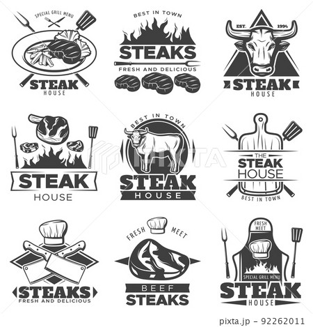 Vintage Steak Label Set 92262011