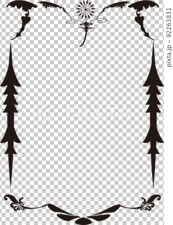 Gothic decorative frame A size portrait 92263831