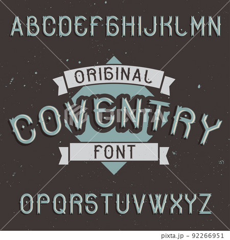 Vintage label typeface Vintage label typeface 92266951