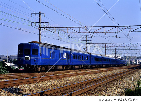 2003年　東海道線を走る24系25型ブルートレインなは 92267597