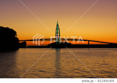 済州島 新しい燕郊 夜景 92269169