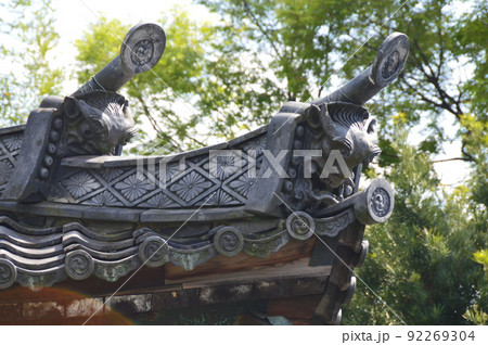 鬼瓦（鹿王院／京都市右京区嵯峨北堀町） 92269304