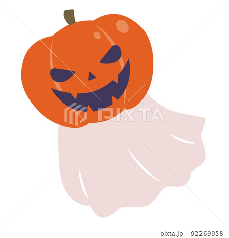 ハロウィン　笑うかぼちゃのオバケ 92269958