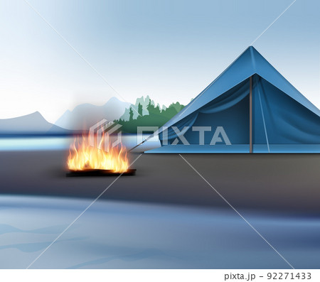 Landscape with Camping zone 92271433