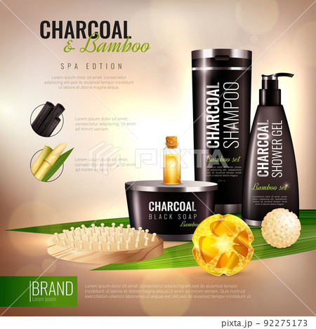 Charcoal And Bamboo Body Cosmetics Poster Charcoal And Bamboo Body Cosmetics Poster 92275173