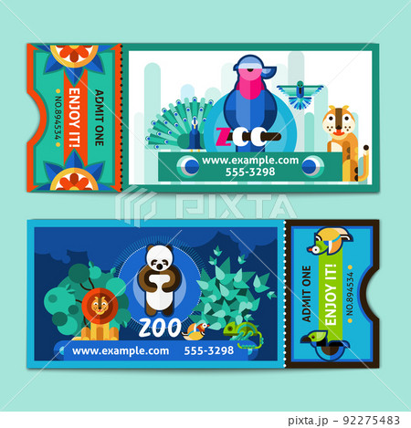 Zoo Tickets Set 92275483