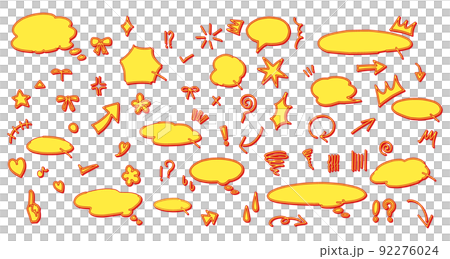 插圖素材集，如氣球和驚喜 92276024