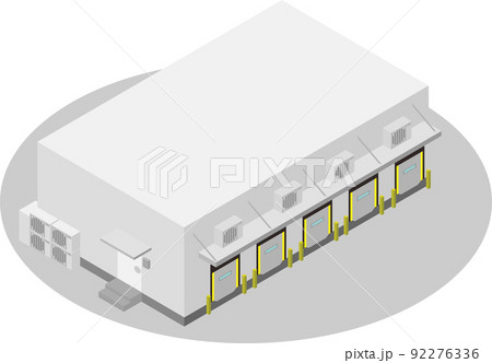 アイソメトリックな冷凍倉庫 アイソメトリックな冷凍倉庫 92276336