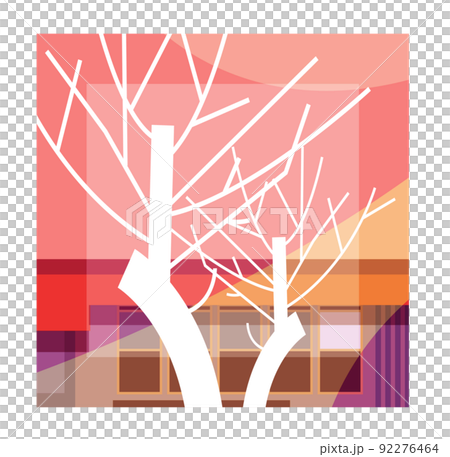 An old folk house that weaves the beautiful... - Stock Illustration ...