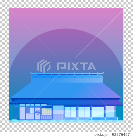 An old folk house that weaves the beautiful... - Stock Illustration ...