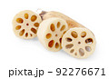 Lotus root on white background 92276671