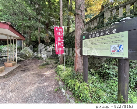 出流原弁天池と同じ敷地内にある湧釜神社と記念植樹の木 出流原弁天池と同じ敷地内にある湧釜神社と記念植樹の木 92278162