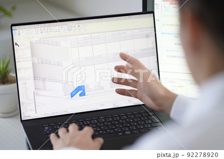 三次元CAD 立体的 3DCG 建築設計 エントランス 三次元CAD 立体的 3DCG 建築設計 エントランス 92278920