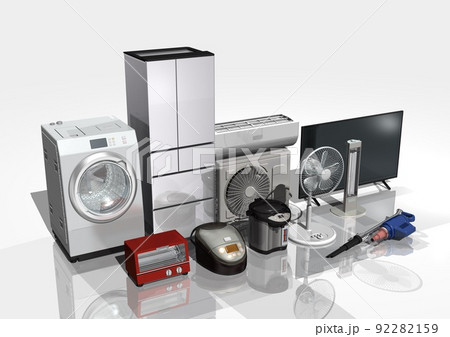 電化製品　家電　電気製品(3DCGイメージ) 92282159