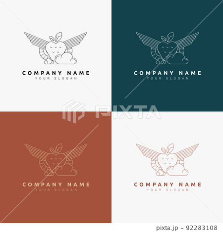 line art minimal multipurpose logo template retro 92283108