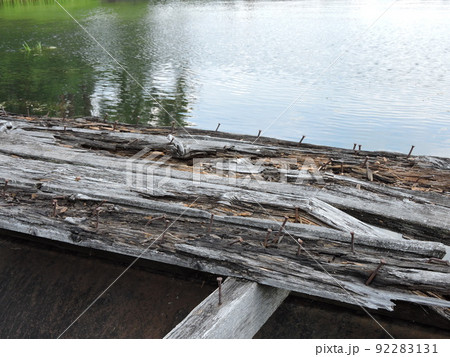 Abandoned bridge on Lake Spruce. 92283131