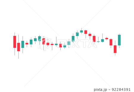 Chart candle stock graph forex market. Trade candle chart stock finance price exchange background 92284391