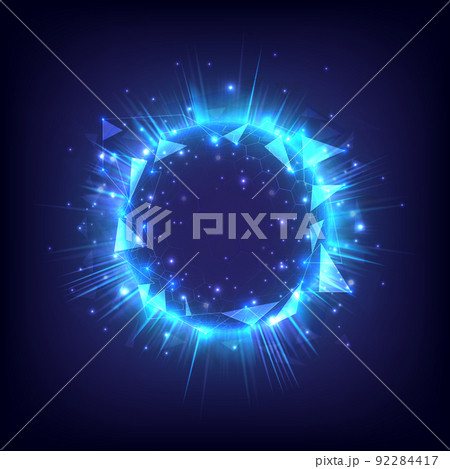 Glowing swirl hexagon light effect. Futuristic flame swirl universe trail effect. Magic polygon ring. Power energy of circular element. Luminous sci-fi. Shining neon lights cosmic. LED eclipe color Glowing swirl hexagon light effect. Futuristic flame swirl universe trail effect. Magic polygon ring. Power energy of circular element. Luminous sci-fi. Shining neon lights cosmic. LED eclipe color 92284417