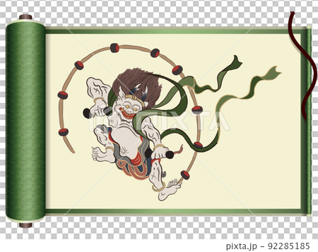雷神 屏風絵 雷神 屏風絵 92285185