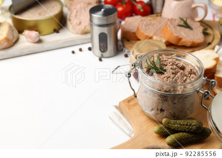 Concept of tasty food with pate, space for text Concept of tasty food with pate, space for text 92285556