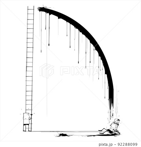 Two men get caught up in a painting disaster 92288099