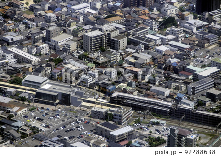 川越線の日進駅付近を空撮 川越線の日進駅付近を空撮 92288638