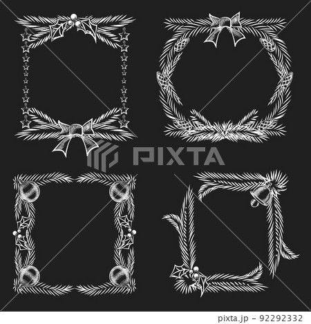Chalkboard Christmas Ornament Frames Chalkboard Christmas Ornament Frames 92292332