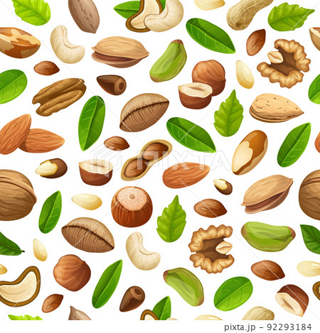 Cartoon Natural Food Seamless Pattern 92293184
