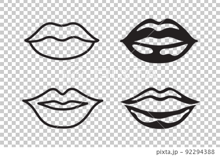 Lips icon set Lips icon set 92294388